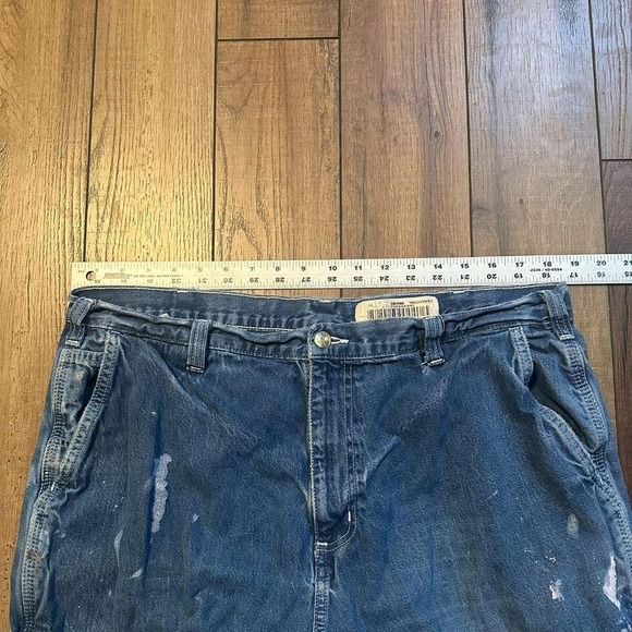 Vintage Carhartt Dungaree Fit‎ baggy blue jeans size 38 x 34 - Picture 4 of 6